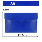 A6 A5 A4 Leather File Folder Data Package Document Bag Fashion Briefcase Data Contract Bill File Bag School Office Supplies