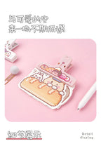 Cute Cartoon ABS Paper Clipper Bookmark Binder Multicolor Office Accessories Document Clip School Supplies Kawaii Stationery