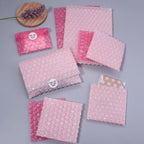 10pcs/lot Pink Thickening Bubble Mailers Items Envelopes Protect Bubble Padded Waterproof Collision Resistant Bubble Wrap Bag