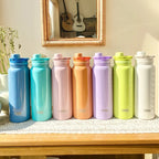 TYESO Stainless Steel Thermal Water Bottle Portable Tumbler Sport Vacuum Flask Keeps Cold and Heat Thermal Mug Car Insulated Cup