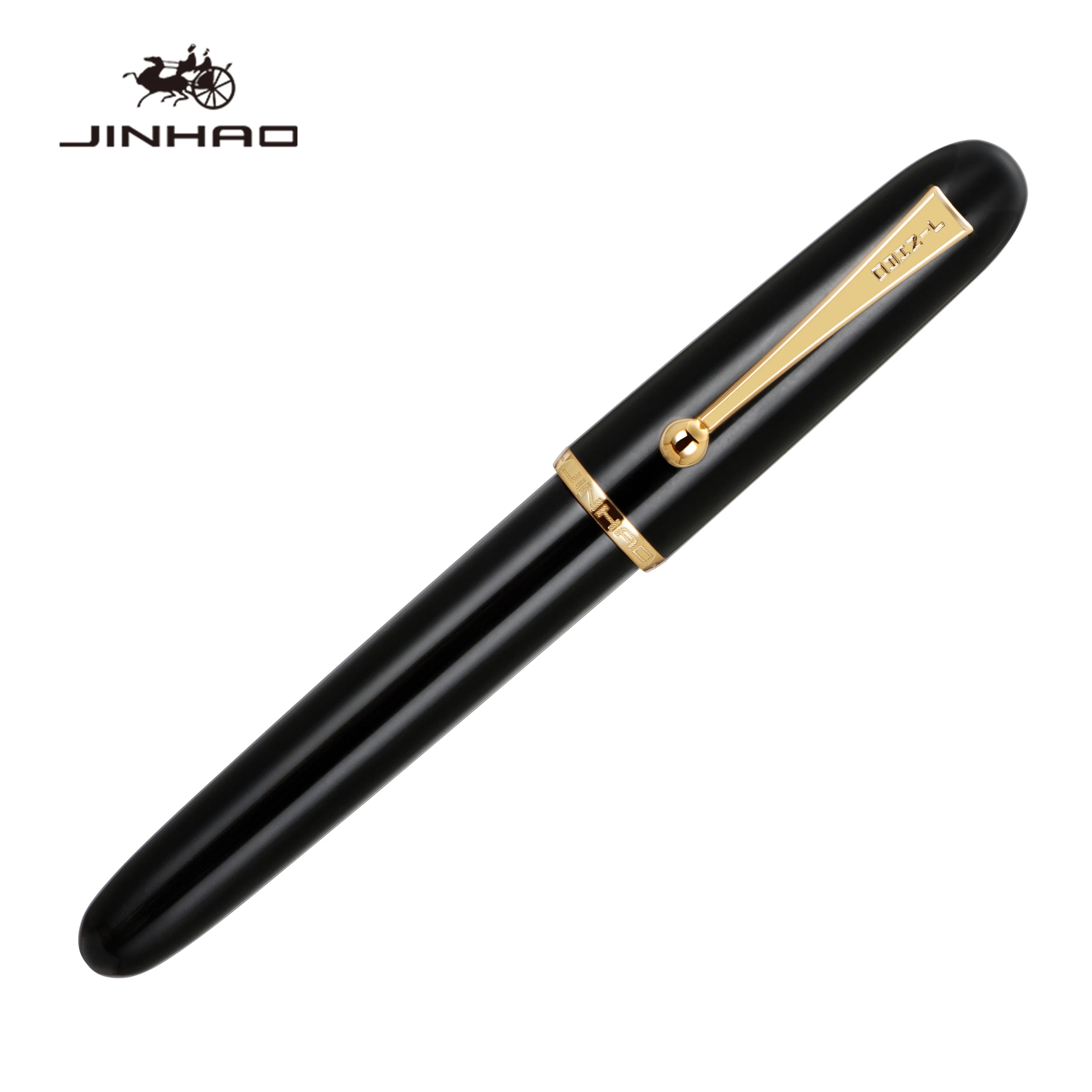 1pc Jinhao 9016/9013 Acrylic Fountain Pen Dadao Series Transparent Brown EF/F/M Nib with Large Capacity Ink Converter