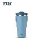 Tyeso 600/750/900/1050/1200ML Stainless Steel Thermos Bottle Car Coffee Cup Sports Water Bottles Keeps Cold and Heat Thermal Mug