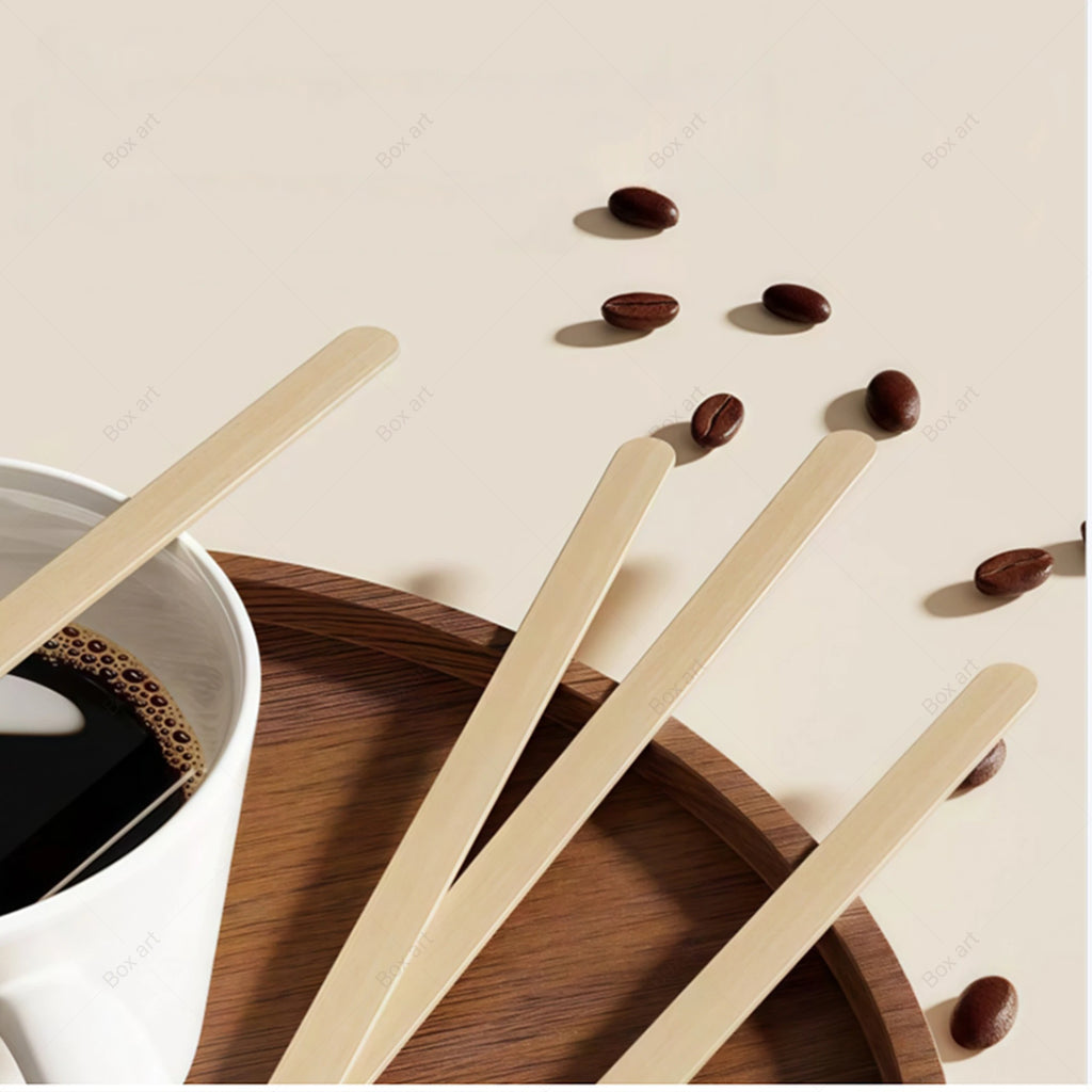 1000/2000Pcs, Disposable Wooden Stirring Sticks, 14Cm/5.5In Natural Birch Wood, Coffee Accessories, for Cocktails, Coffee Shops, Bars, Restaurants, Halloween, Christmas Parties, Picnics, Gatherings, DIY Crafts