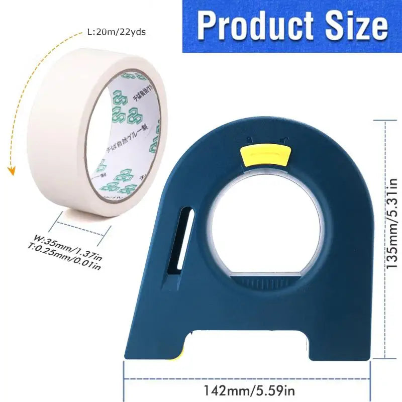 1/2PCS Manual Masking Tape Dispenser Painter Tape Applicator Tool for Home Renovation Construction Caulking Grouting