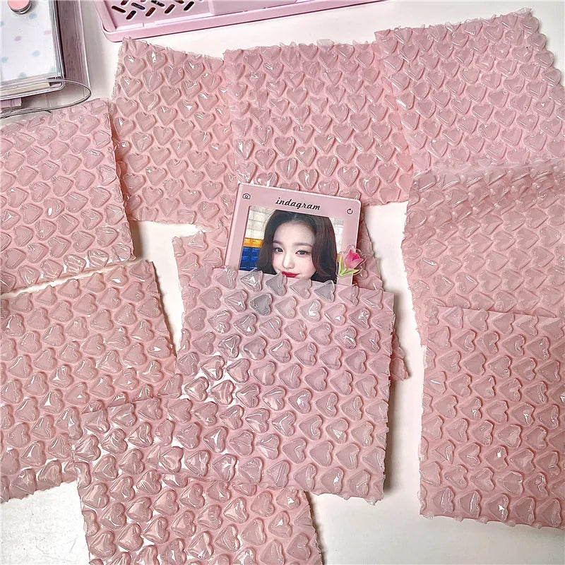 10Pcs Pink Love Bubble Mailer Self-Seal Packaging Bags Small Business Supplies Padded Envelopes Bubble Envelopes Mailing Bags