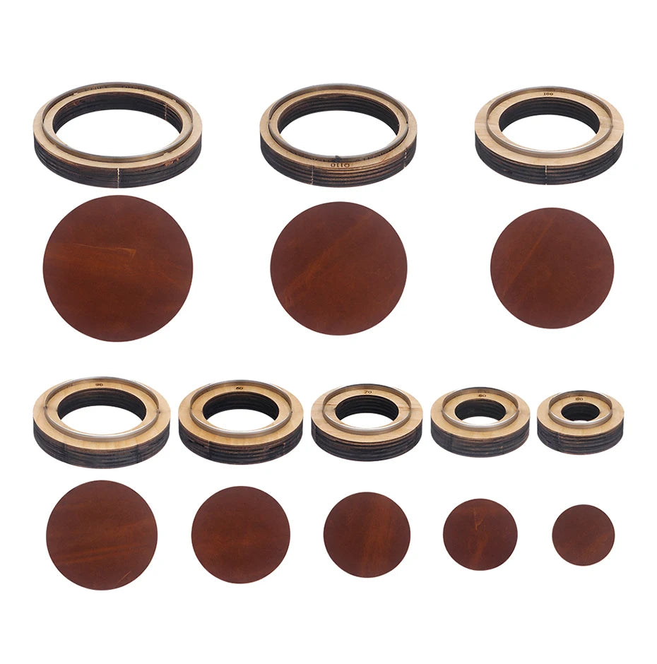 QJH Big Size Hollow Round Hole Punch, High Carbon Steel Round Leather Cutting Dies for DIY Leather Crafts (5 6 7 8 9 10 11 12cm)