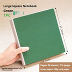 Borrence 58Sheets Drawing Notebook Sketchbook Handheld 230g Portable Watercolor Paper Coloring Book Oil Paint Gouache Notepad
