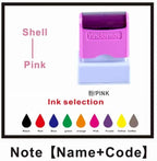Customized Name ink Stamp self inking seals Personal Baby Waterproof Non-fading Kindergarten Name Seal New student teacher gift