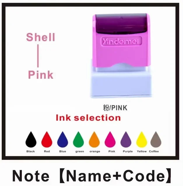 Customized Name ink Stamp self inking seals Personal Baby Waterproof Non-fading Kindergarten Name Seal New student teacher gift