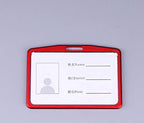 1 Pcs Aluminum Alloy Card Cover Case Bank Business Work Card Holder with ABS Retractable Badge Reel Credit ID Card Badge Bag