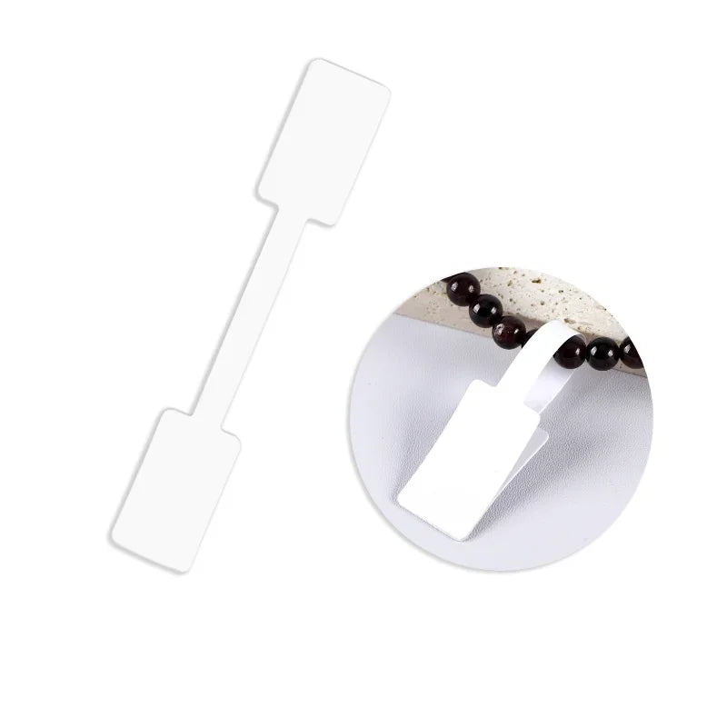 100/2001.6x10cm 8 Color Price Tag for Jewelry Display Sticker Card Necklace Earring Bracelet Blank Square Label Packaging