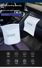Self-Adhesive Disposable Trash Bag Thicken Waterproof Garbage Bag Leak-Proof Rubbish Storage Bag for Car/Home/Office