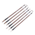6Pcs Traditional Chinese Calligraphy Brushes Set White Clouds Bamboo Wolf's Hair For Painting Practice Writing Tools