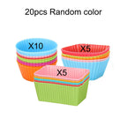 Kids Lunch Bento Box Accessories with Silicone Cupcake Liners for Baking and Small Animal Food Toothpicks Fruit Forks