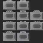 20/5/1PCS Waterproof Clear Plastic PVC ID Card Name Badge Holder Transparent Business Card Sleeve Cover for School Office