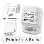 Mini Portable Thermal Printer 12-57mm Self-adhesive Label Printer Inkless Bluetooth Sticker Printing Machine like B21 Printer
