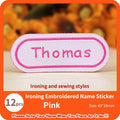 Custom Thermal Embroidery Iron Name Tag Sticker Personalized Washable Sewing Clothing Children Stickers Clothes Babysuit Labels