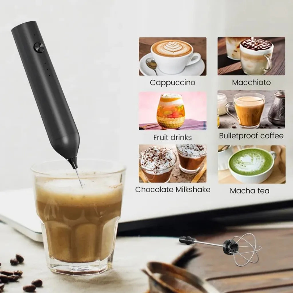 Wireless Electric Mini Milk Frother Coffee Whisk Portable Egg Beater Blender Kitchen Cooking Stirrer Cappuccino Coffee Maker