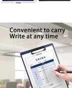 A4 File Folder Clipboard Writing Pad Memo Clip Board Clips Test Paper Storage Organizer School Supplies Office Stationary