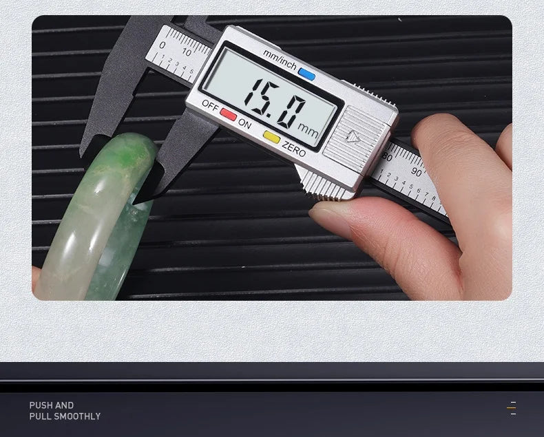 150mm 100mm Electronic Digital Caliper Carbon Fiber Dial Vernier Caliper Gauge Micrometer Measuring Tool Digital Ruler