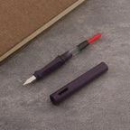 1pc Matte Purple Fountain Pen Plastic EF/F Nib Frosted Fluorescence Green Stationery School Office Supplies Ink Pens