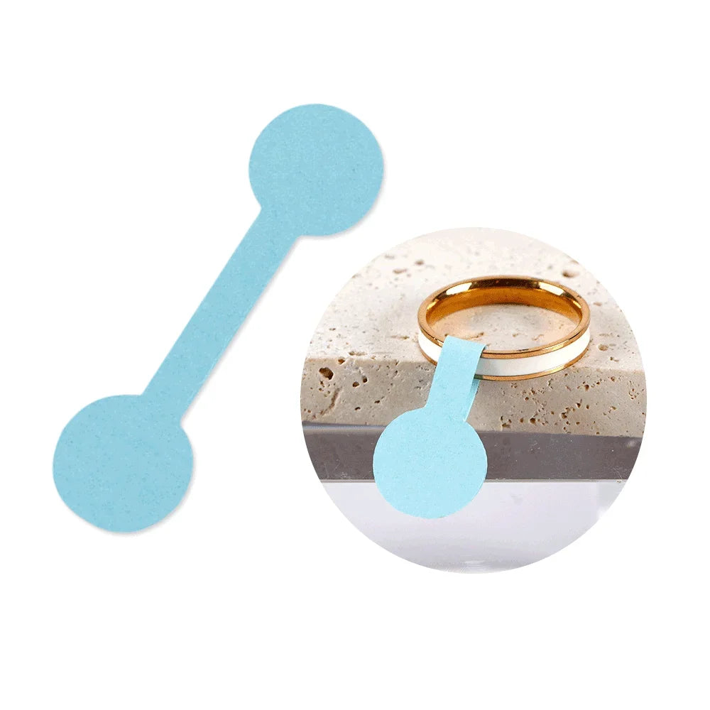 100/200PCS Round Price Tag for Jewelry Bracelet Earring Necklace Display Stand Card Packaging Sticker Self Adhesive Blank Label