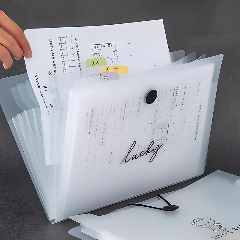 ♥A4 Multi-layer Student Insert Exam Organizer, Accordion Folder For Subject Classification, Exam File Storage Bag