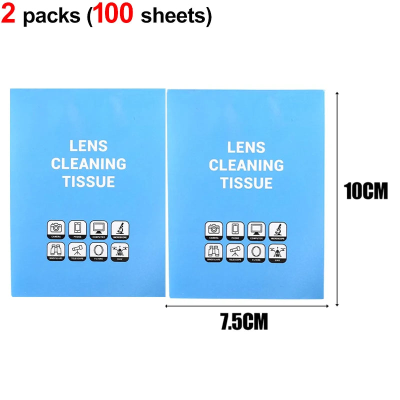 Lens Cleaning Tissue Paper Lens Cleaner Papers Tissue for Microscope Camera Len Glasses Computer Screens Electronic Screens