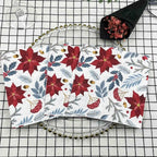 20pcs/Pac Colourful Printed Napkins 2 Ply Featured Christmas Flower Paper Napkins Wood Pulp Paper Party Disposable Placemats