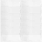 24Pcs Clear PP File Folder Sleeve Hanging Document Organizer for Office Study Paper Storage Portable Transparent File Container