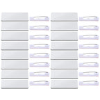 32Pcs Name Tag Blank Name Badges High Density DIY Sublimation Id Badge Pin Backing Office School Use Reusable Custom