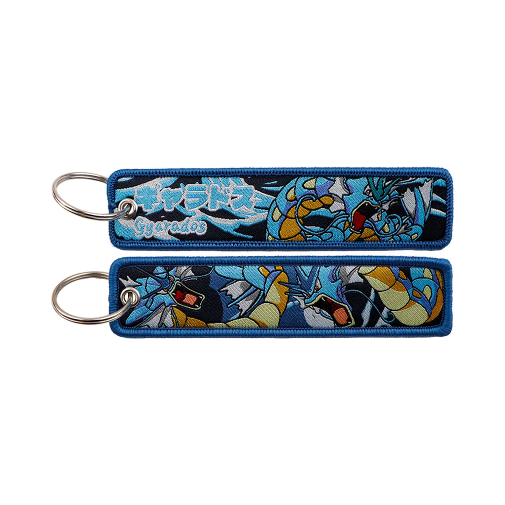 Kawaii Japanese Elf Anime Embroidery Key Fobs Key Tag Motorcycles Cars Backpack Chaveiro Keychain Fashion Keyring Friends Gifts