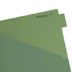Gem Tone 5 Tab Poly Divider Set With Pockets For Binders, Durable School Office Organizer Insert Sheets