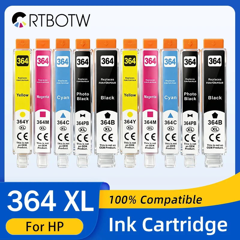 364XL Ink Cartridge For HP364 HP 364 XL Compatible Photosmart 5510 5515 6510 B010a B109a B209a Deskjet 3070A Printer
