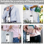 10/5/1Pcs Universal Tpu Mobile Phone Anti-lost Lanyard Card Gasket Nylon Detachable Phone Hanging PLR Strap Patch Tether Pad