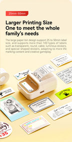 Niimbot B21 Pro 300DPI HD Printing Portable Thermal Printer Self-adhesive Label Printer Sticker Maker For Photos Receipts Note