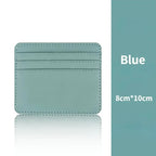 Fashion Slim PU ID Card Bag Credit Card Holder Men's Wallet Women's Wallet Mini Credit Card ID Card Bag Gift