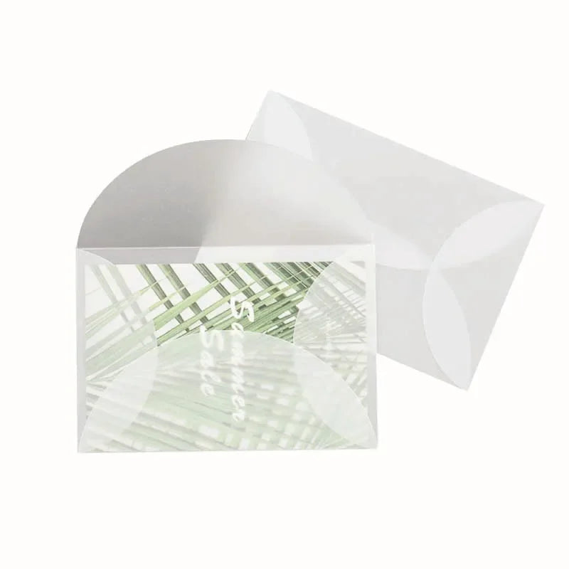 50pcs/lot Blank Translucent Envelope for Invitations Postcards European Giftbox Message Card Letters Business Wedding Envelopes