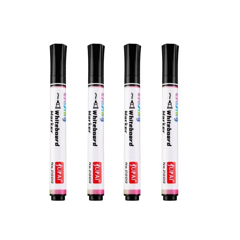 4 Colors Dry Erase Whiteboard Marker Pen Blackboard Erasable Chalk Pens Low Odor White Board Markers Office School Stationery