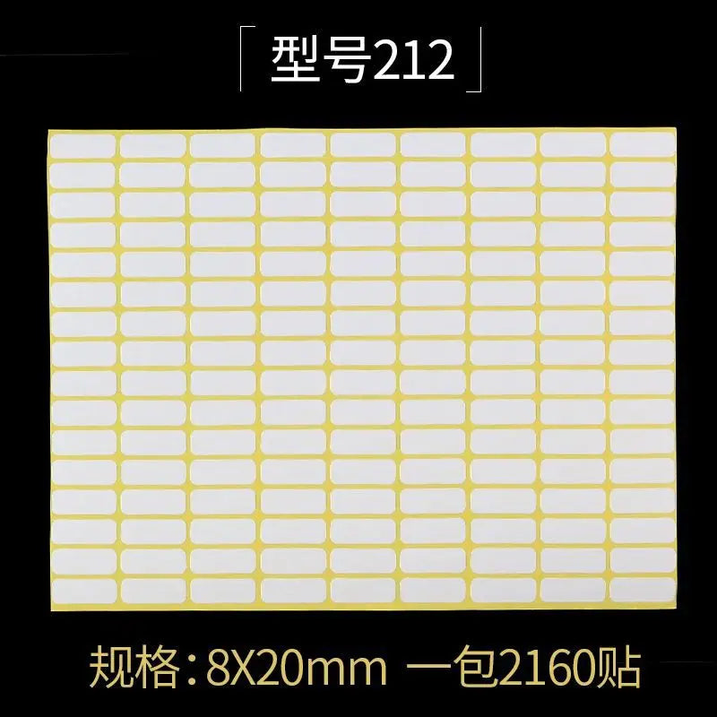15Sheets Multifunction Labels Stickers Self Adhesive Sticky Package Label White Blank Tag Stickers Office School Supplies