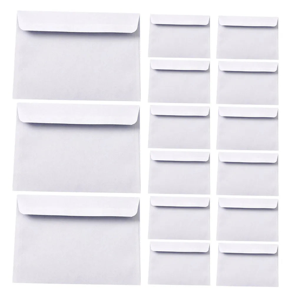 100Pcs White Business Security Envelopes Self-Adhesive Confidential Document Mailers Letter Size Office Packing Supplies