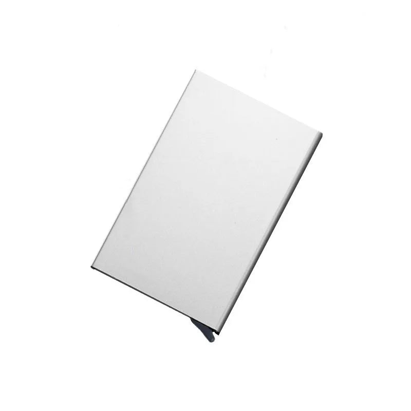 Anti-theft ID Credit Card Holder Minimalist Porte Carte Thin Aluminium carteras Pocket Case Bank Women Men Credit Card Box DIY