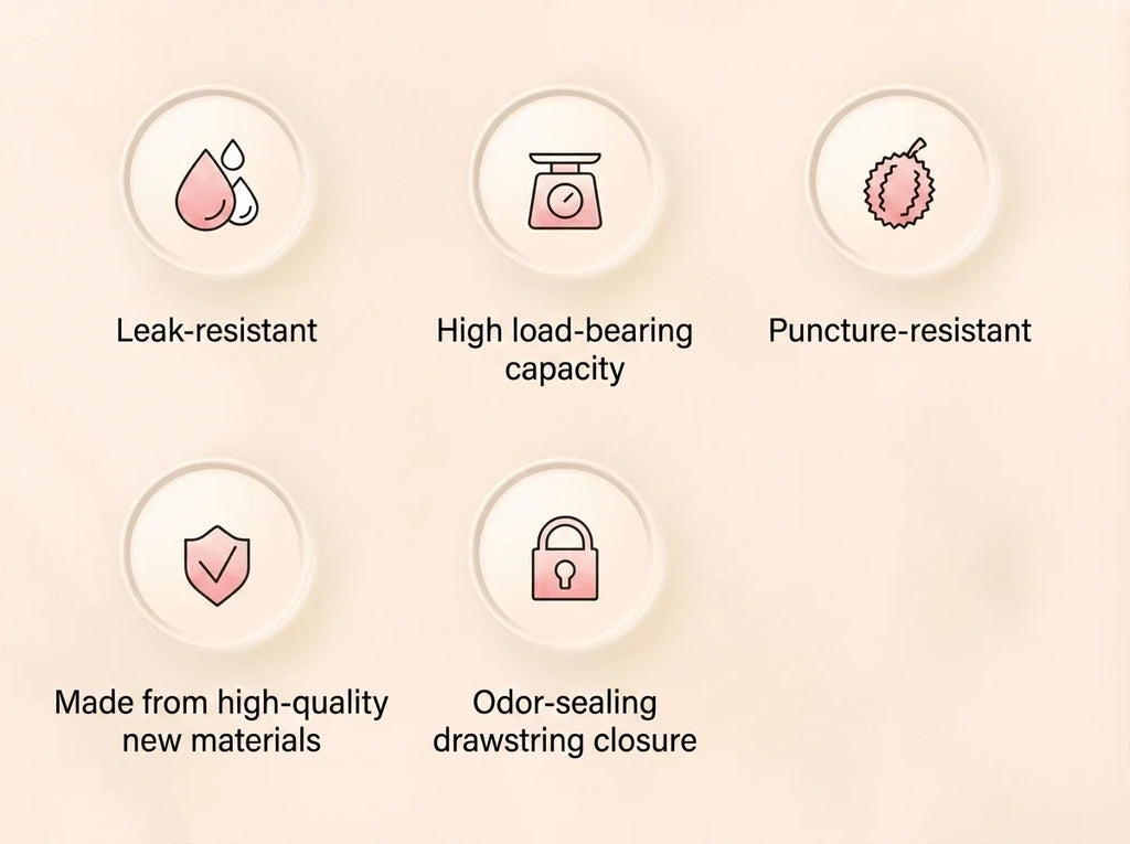 Pink Drawstring Trash Bags, Thickened Leakproof Tear Resistant Easy Tie Odor Resistant for Kitchen Bathroom Office Daily Home Use Households Busy Families Small Trash Can Liners Household Cleaning Garbage Bags