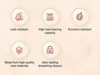 Pink Drawstring Trash Bags, Thickened Leakproof Tear Resistant Easy Tie Odor Resistant for Kitchen Bathroom Office Daily Home Use Households Busy Families Small Trash Can Liners Household Cleaning Garbage Bags