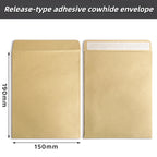 50PCS Thick Yellow Self Seal Kraft Envelopes Self Adhesive Cash Security Envelopes for Coins Seeds Cards Stamps Storage