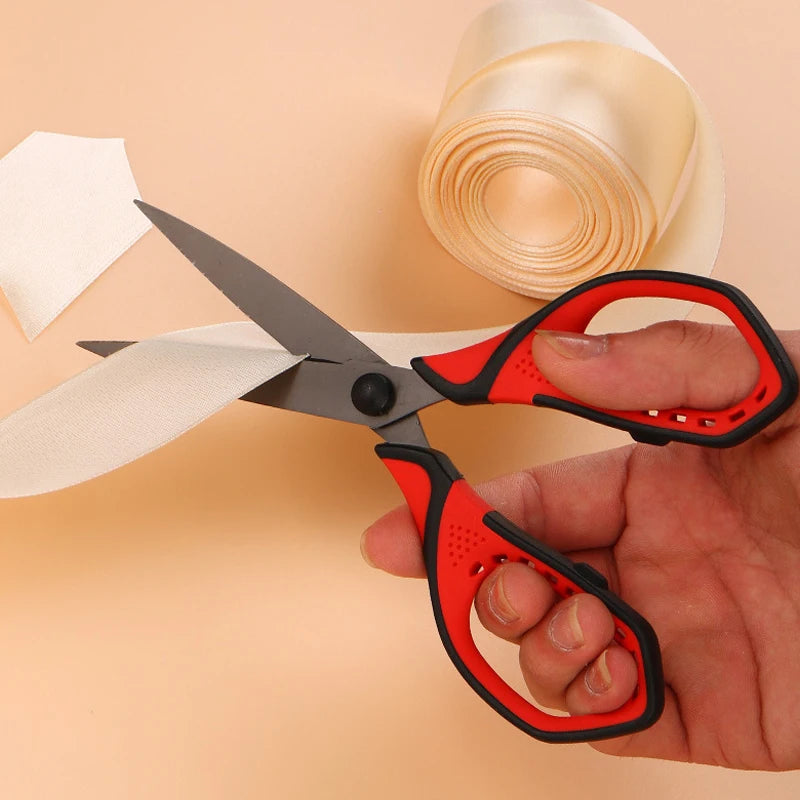 Office Scissors,Stainless Steel Scissors Anti Rust,Black,Gold,Color Titanium,Handmade Paper Cut DIY Domestic Office Student Use