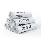 20Pcs/Pack White Color Thicken Express Bag THANKS Printing Waterproof Clothing Parcel Packaging Bags Envelope Courier Pouch
