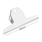 Large Clips 6.3 Inch Metal Binder Paper Clip Silver Metal File Money Binder Clamps Clip Stainless Steel Bull Paper Clips