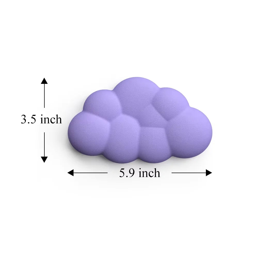 Keyboard Cloud Wrist Rest Pad Anti-Slip Desk Mat Memory Foam Palm Rest Ergonomic Mouse Pad Typing Wrist Rest for Office