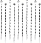 Stainless Steel Stirrers 7.5 Inch Stir Sticks with Small Rectangular Paddles for Stirring Coffee Beverages Swizzle Stick